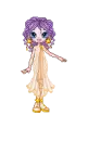 Cute lil purple haired goddess