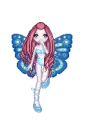 Blue & purple fairy, pretty!