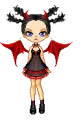 Mad lil devil in red n black