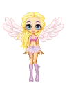 Adorable blonde angel in pink n lavender