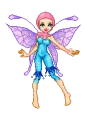 Cute lil blue n pink fairy!