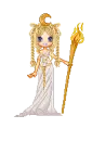 Artemis, torch-bearing Goddess of the Moon