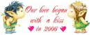 Our love began w/a kiss