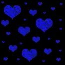 Blue Hearts Background