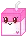 small pink milk