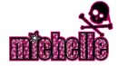 Michelle Pink Glitter & Skull