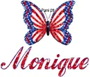Patriotic Butterfly - Monique