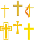 Gold Christian Crosses