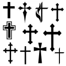 Black Christian Crosses