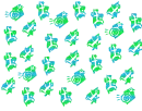 blue and green tribal background