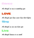 dance love laugh love