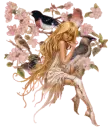 Fairy with birds