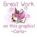 great work on this graphic with name Carla