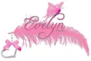 Pink feather Evelyn