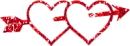 Double red Hearts