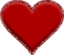 Glittery Red Heart