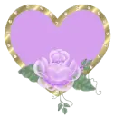 Purple Heart n Rose