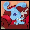 blues clues with a fag