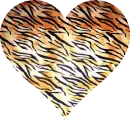 Tiger Print Heart