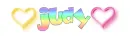 name Judy with hearts