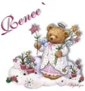 Angel Bear with name - Renee'