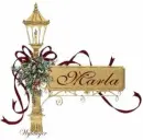 Christmas lamp post - Marla