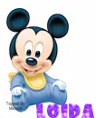 Loida- Mickey Mouse Name Tag
