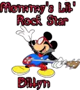 Dillyn Mickey Mouse Mommy's Lil' Rock Star