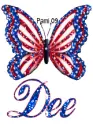 Patriotic butterfly - Dee - fg