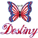 Patriotic butterfly - Destiny