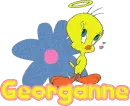 Georganne Angel Tweety With Flower
