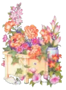 flowers with butterfly