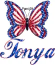 Patriotic butterfly - Tonya