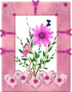 pink heart frame