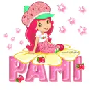 Strawberry short cake name tag