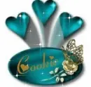 Cookie 3d Teal Heart