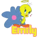Emily Angel Tweety With Flower