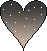 black sparkling heart
