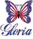Patriotic butterfly - Gloria