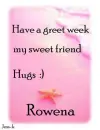 Greet week / Rowena