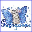 Blue Kitty Georganne