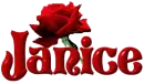 Janice with Red Rosebud
