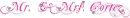 Diamond pink name - Mr. & Mrs. Cortez