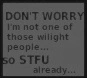 twilight people, not one of them