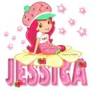 Strawberry Short cake name tag