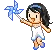 Pinwheel girl