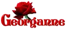Georganne with Red Rosebud