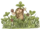 Mouse with four leaf clover