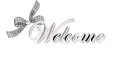WELCOME BLACK BOW
