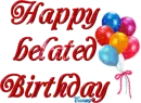 Happy Belated Birthday